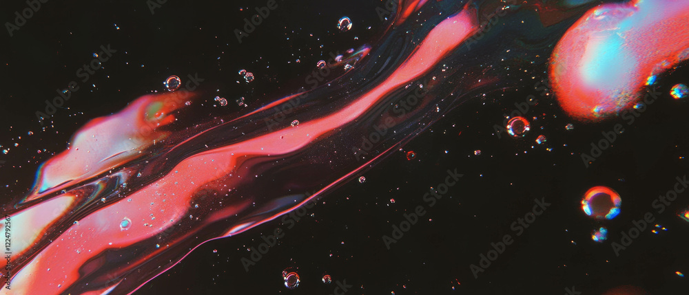 Poster overlay texture of bubbles with highlights and shadows against a black background