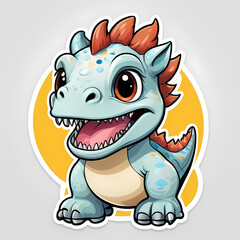 Fototapeta premium Playful T-Rex Illustration