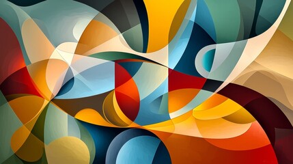 Obraz premium Whimsical digital forms a journey through abstract technology connections in cyberspace