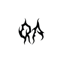 QA monogram logo design letter text name symbol monochrome logotype alphabet character simple logo