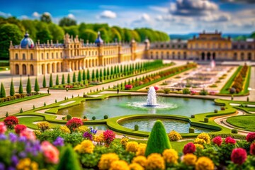 Miniature Versailles Palace: Tilt-Shift Photography of French Royal Gardens