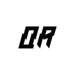QA monogram logo design letter text name symbol monochrome logotype alphabet character simple logo