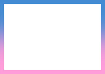 Color’s smooth gradients frame. Colorful pastel rectangle frame. Ombré colors