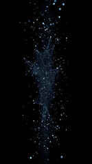 Obraz premium Abstract Background with Futuristic Glowing Particles and Network Connections