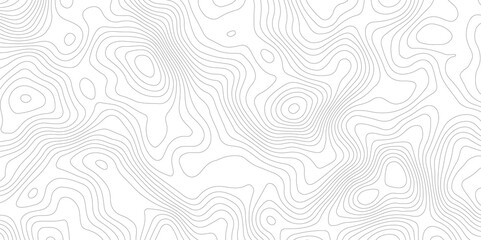 Topographic beautiful white and black contour topo wavy pattern map line design, geography map line, presentation white background. Use for template, wallpaper, web vector illustration.  