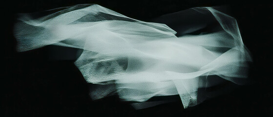 Unique distorted paper texture with glitching effects on a dark background enhances visual impact