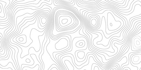 Topographic beautiful white and black contour topo wavy pattern map line design, geography map line, presentation white background. Use for template, wallpaper, web vector illustration.  