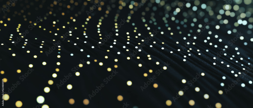 Fototapete dots form structured patterns on a black background creating a textured overlay effect