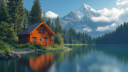 Obraz premium Serenity by the Lake
