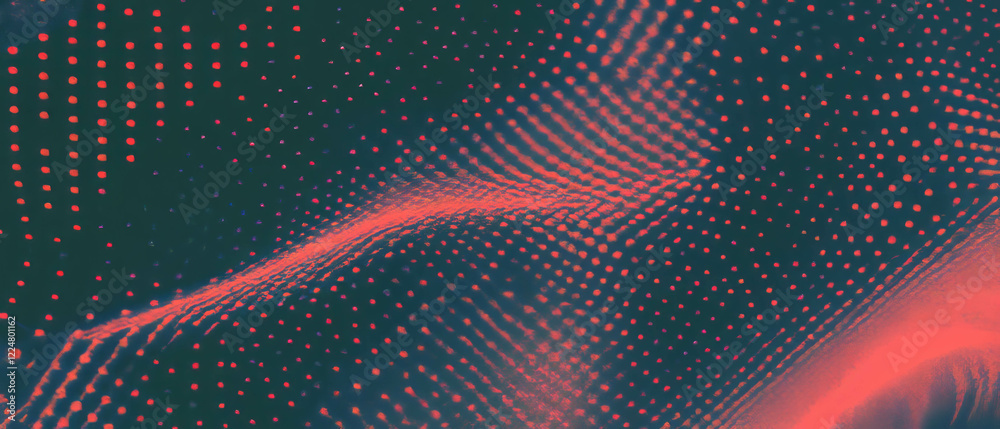 Poster dot texture with halftone effect creates a vintage design overlay on dark background