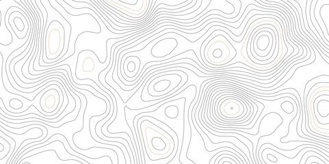 Topographic beautiful white and black contour topo wavy pattern map line design, geography map line, presentation white background. Use for template, wallpaper, web vector illustration.  