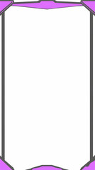 Obraz premium Purple and Gray Geometric Border Frames a Blank White Space Elegantly