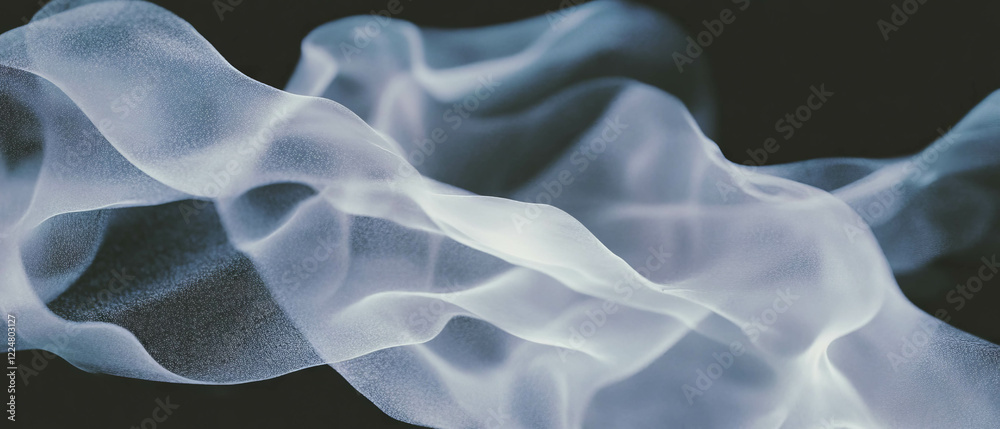 Aufkleber dusty patterns with diffused light on a black background creating a textured overlay effect
