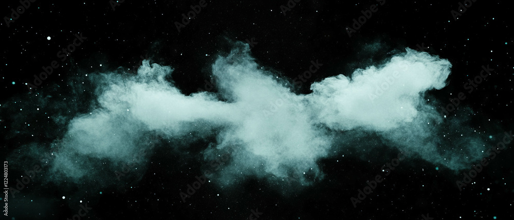 Aufkleber Dusty patterns create a unique overlay effect against a dark background