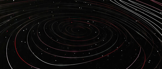 Obraz premium Fractal overlay texture with precise geometric patterns on a black background