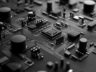 Blockchain infrastructure in decentralized systems technology digital realm close-up