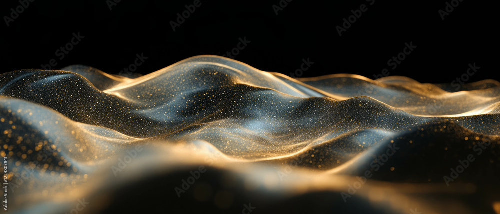 Poster fractal overlay texture showcasing nature-inspired patterns against a dark backdrop