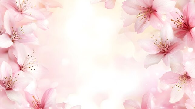 pink flowers background