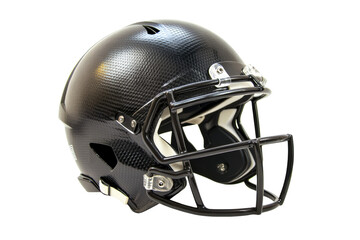 Fototapeta premium Isolated Black Carbon Fiber Football Helmet