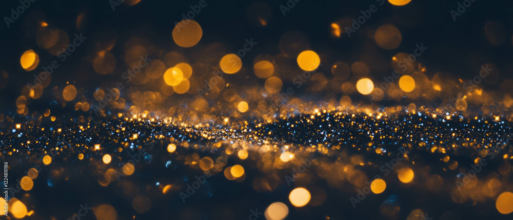 Poster Captivating glitter texture overlays with contrasting dark particles on a luminous background