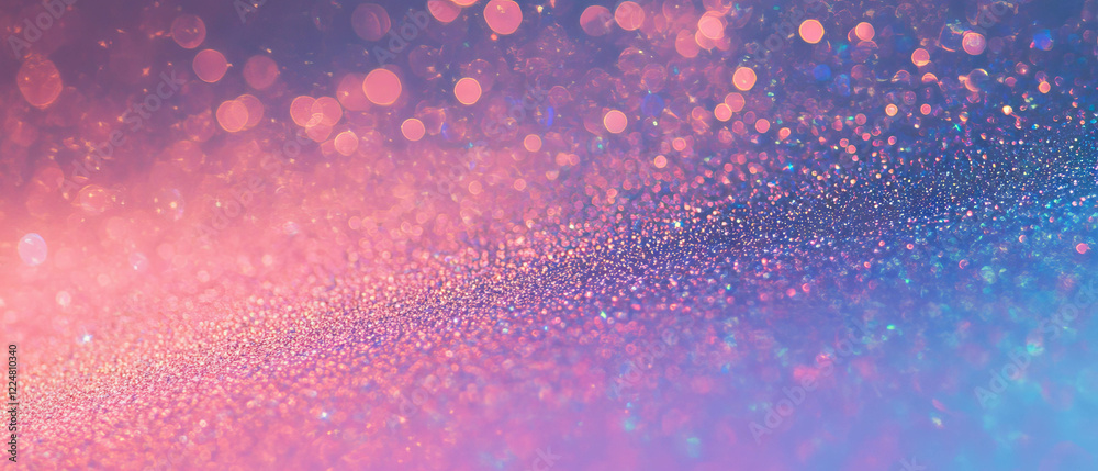 Aufkleber Overlay texture features glitter with a gradient effect, changing density on a black background