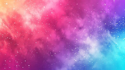 Obraz premium Abstract watercolor background with a colorful sky and stars.