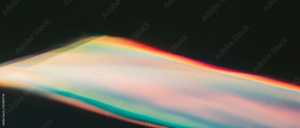 Poster Gradient dust density overlay on black background creates smooth transitions and color effects