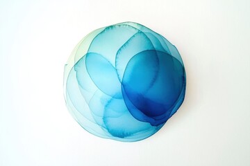 Delicate Watercolor Background in Soft Pastel Blue Tones for Artistic Projects