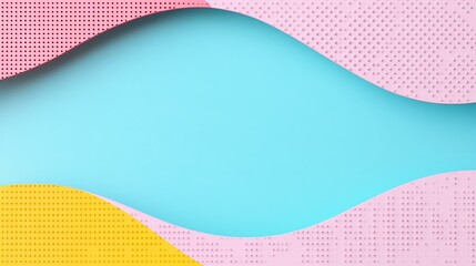 Colorful Abstract Waves with Blue and Pink Background for Modern Design and Creative Projects