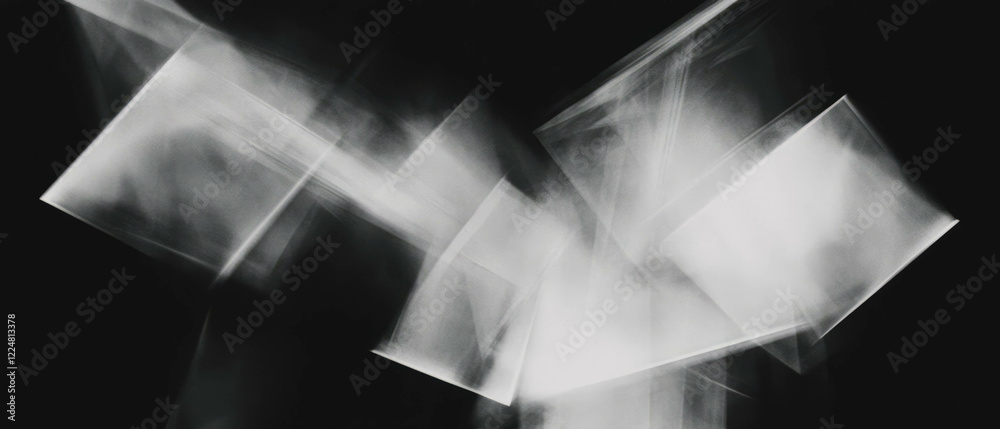 Aufkleber bright highlights create dynamic overlay texture on a bold black background enhancing contrast