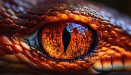 Fototapeta premium Serpentine Eye Macro Photography