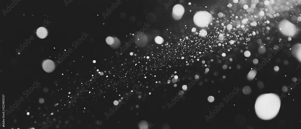 Aufkleber Light overlay texture with central focal point and subtle noise effect on black background
