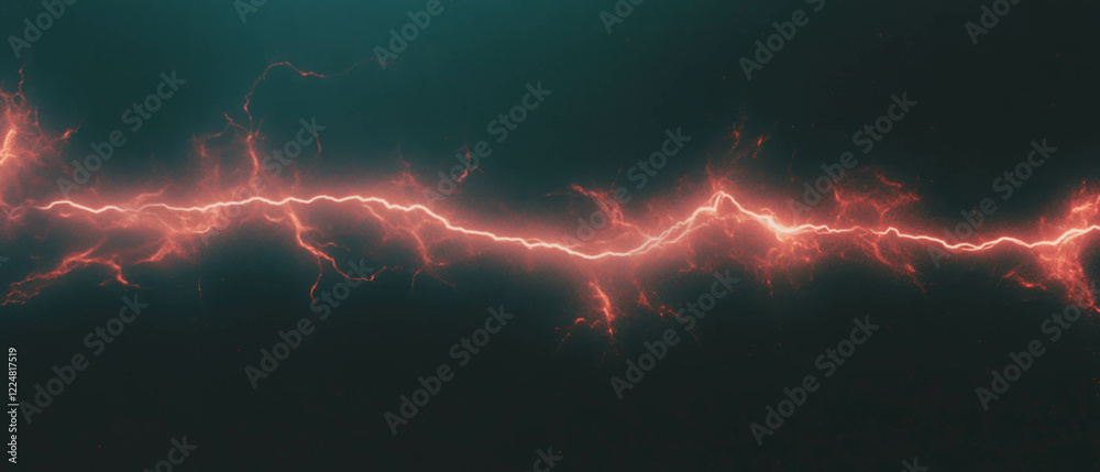 Poster dynamic lightning flashes create energetic overlays against a dark background