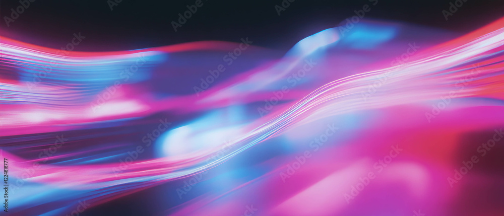 Poster Dynamic lightning texture with rhythmic pulsating light against a dark backdrop