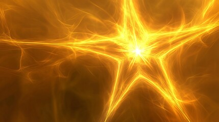 Golden Starburst: A Celestial Fractal