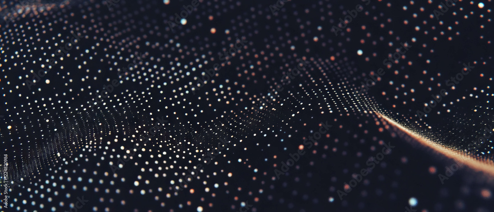Leinwandbilder delicate dotted line texture overlay on a subtle black background creating a modern aesthetic