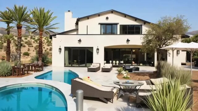 Providing a seamless indooroutdoor living experience this desert abode features a stunning infinity pool outdoor lounging areas and a breezy interior thanks to its innovative.