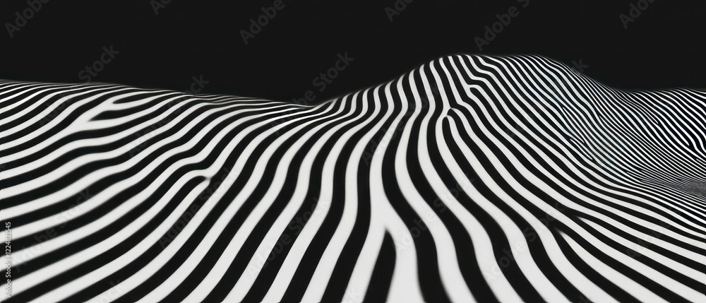 Poster Overlay texture featuring horizontal lines on a calm black background for visual appeal