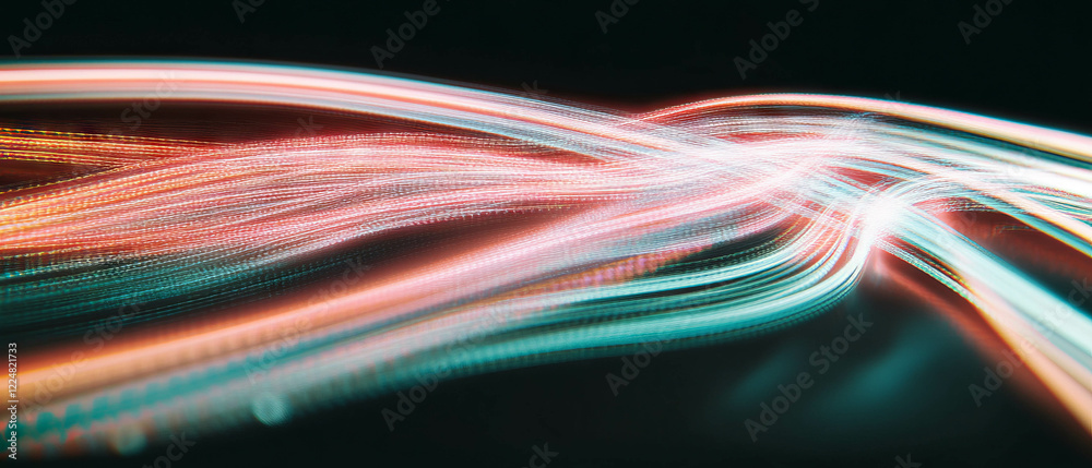 Poster overlay texture with soft contrasting light lines on a dark background for creative designs
