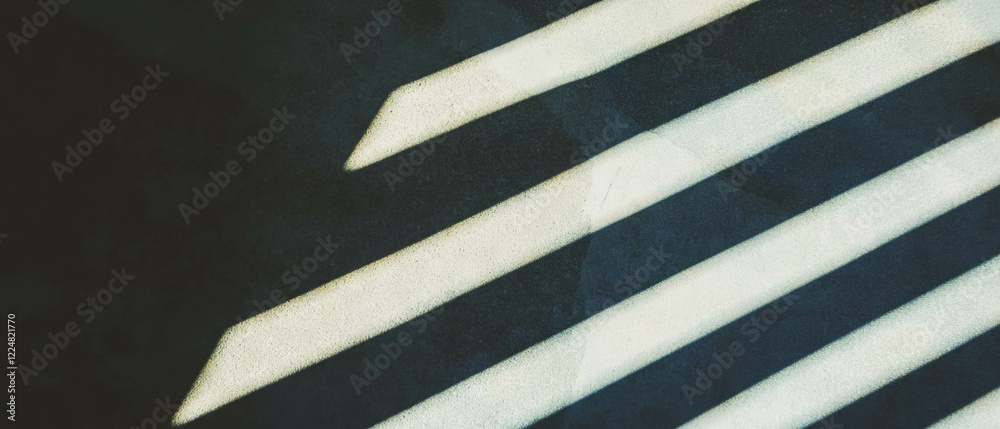 Poster Line texture overlay creating a three-dimensional effect against a dark background