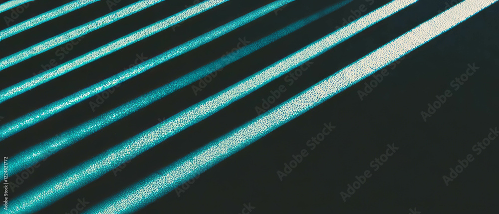 Aufkleber Captivating line texture overlay creating shadows on a dark background