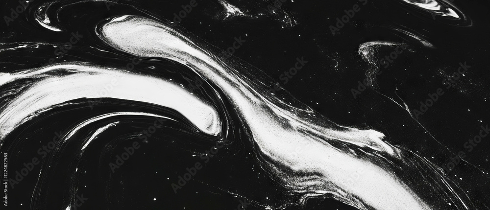 Aufkleber Intricate spiral lines and swirling patterns create mesmerizing overlays on a black background