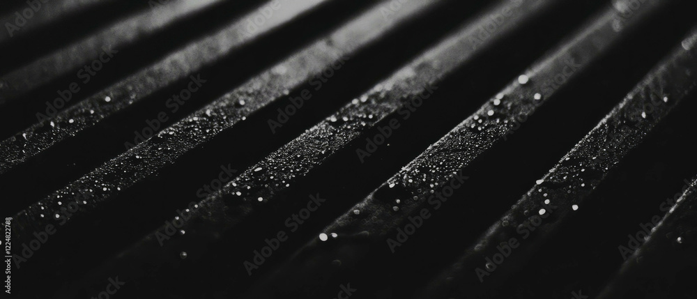 Aufkleber Overlay texture featuring straight lines and parallel patterns on a black surface