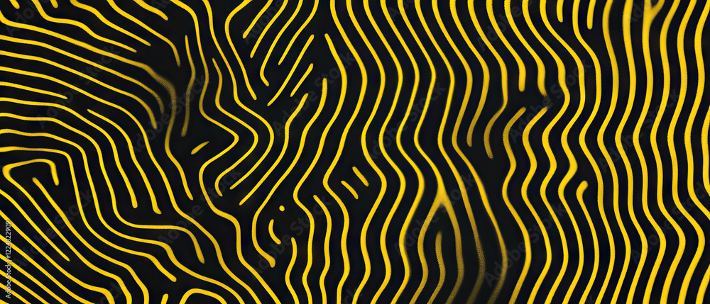 Poster Bold line texture overlay with thick patterns against a black background