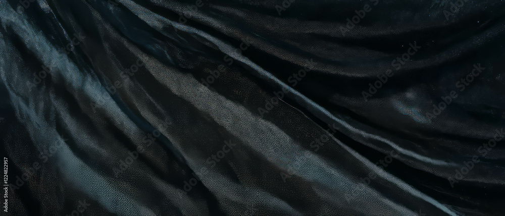 Poster Elegant line texture overlay with delicate patterns on a black background