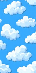 Obraz premium seamless pattern with clouds