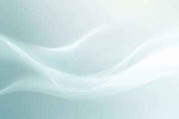 Fototapeta premium Soft, ethereal waves of light in a serene blue background, creating a tranquil and calming atmosphere