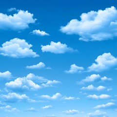 Naklejka premium blue sky with clouds