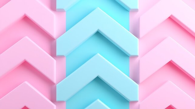 Colorful geometric pattern with pink and blue arrows creating a vibrant and modern design for creative projects