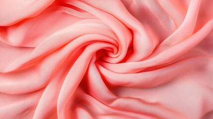 Obraz premium Swirling Coral Fabric Texture Background